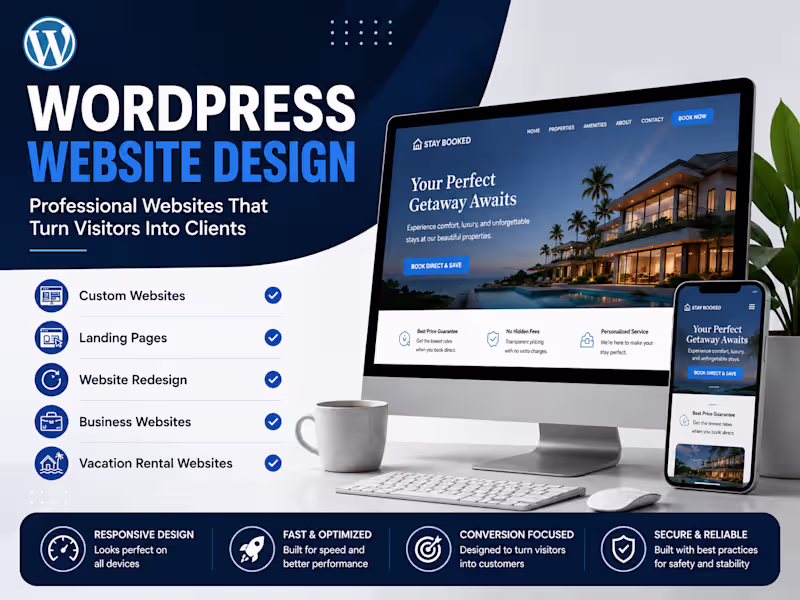 Cover image for Custom WordPress Website Design for Your Businesses & Brands
