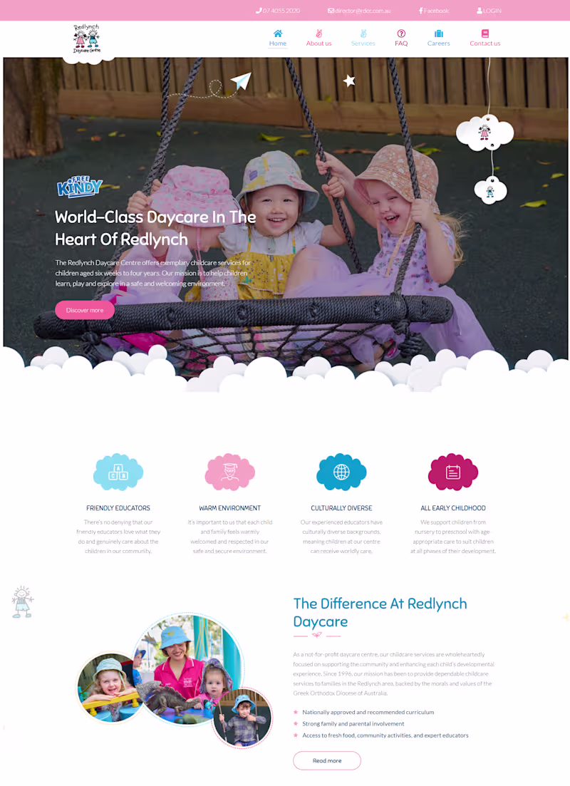Cover image for Redlynch Daycare Centre — WordPress Website & Mobile Optimiz...