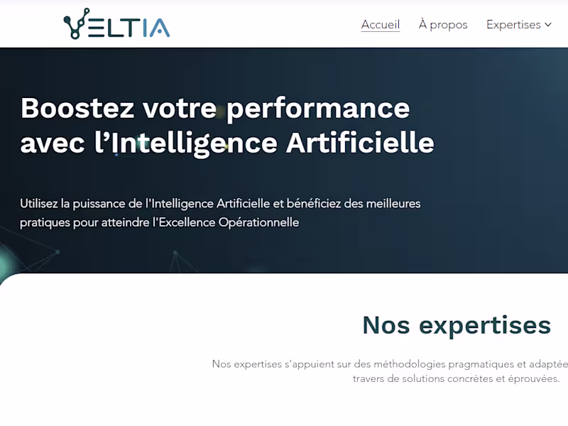 Cover image for AI & Operational Excellence Landing Page Design
