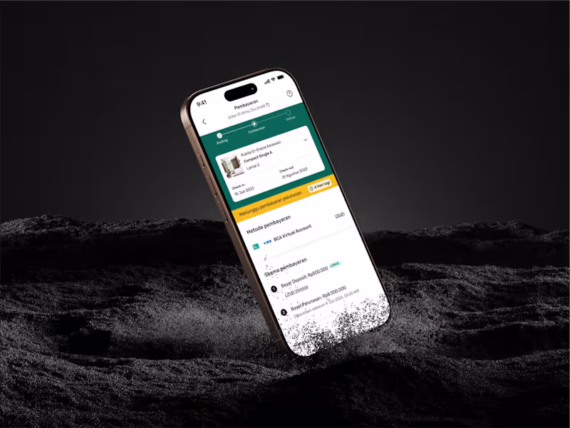 Cover image for Enhancing Booking and Payment Experience at Rukita