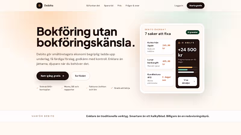 Cover image for Debito
An AI-assisted accounting platform for