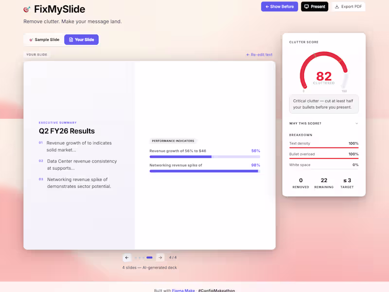 Cover image for FixMySlide .. created in <