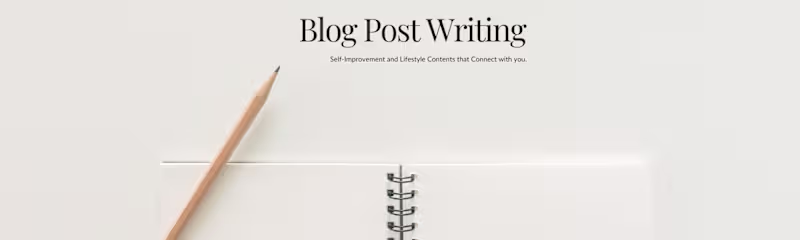 Cover image for Blog Post Writing