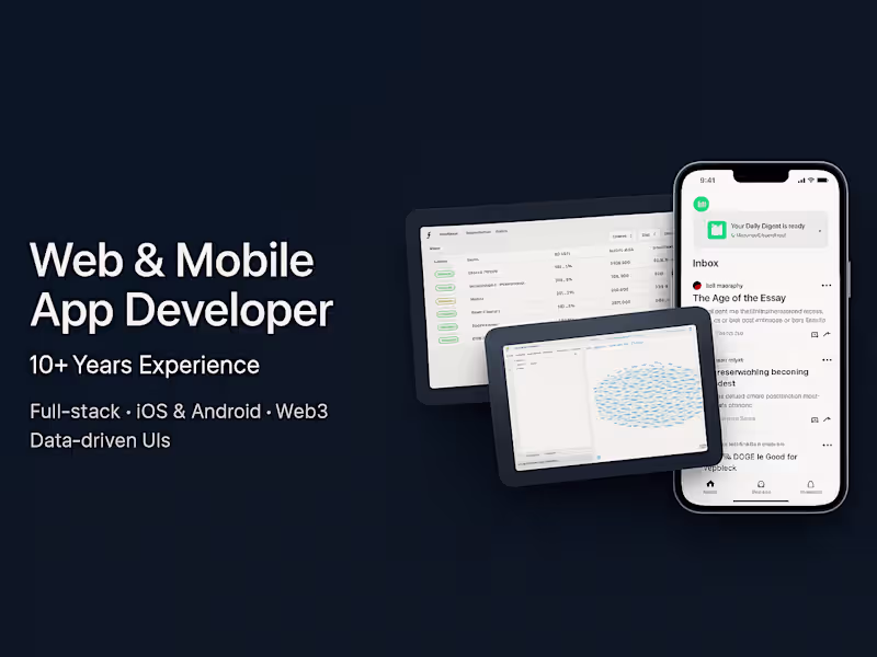 Cover image for Beautiful and performant professional mobile app (ios/android)