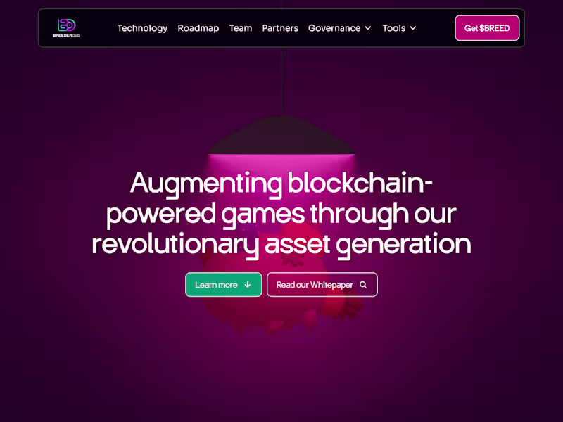 Cover image for BreederDAO Landing Page Design