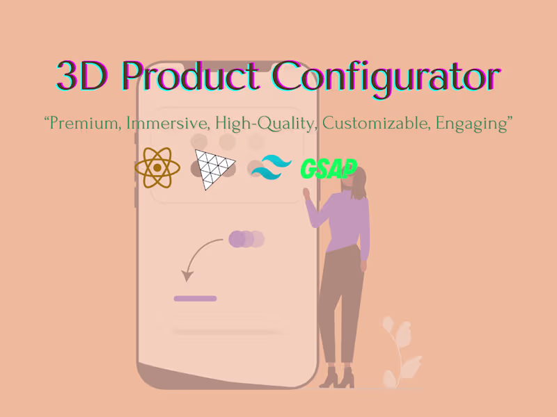 Cover image for Interactive 3D Product Configurator | R3F, GSAP, Tailwind CSS