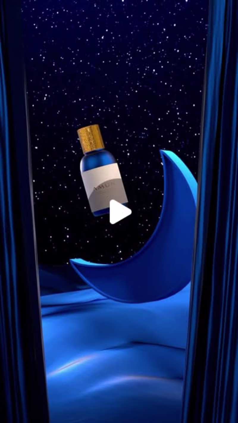 Cover image for Mystical 3D Animation of Amun Perfume Bottle