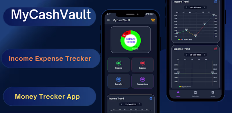 Cover image for My Cash Vault
Income & Expense