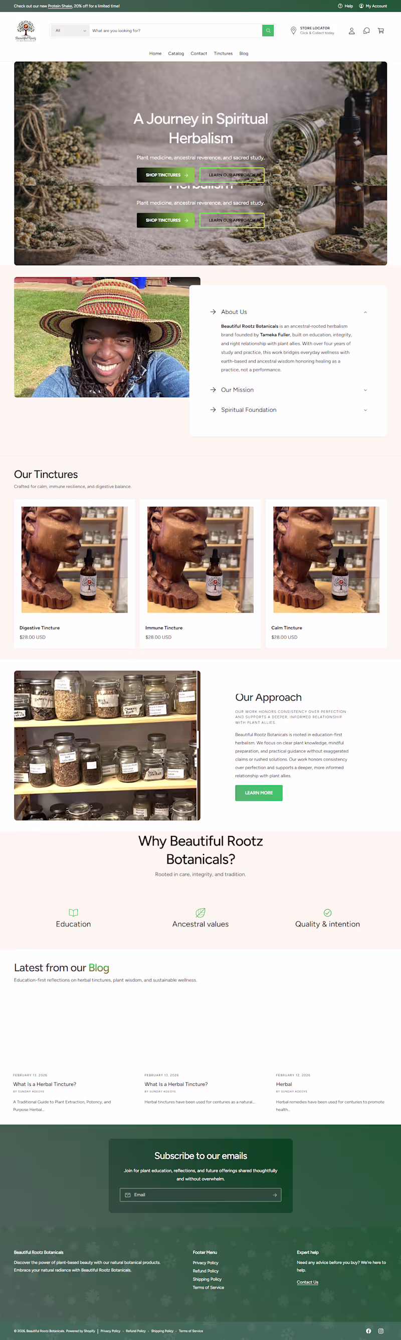 Cover image for Herbal Brand | Shopify Store Build