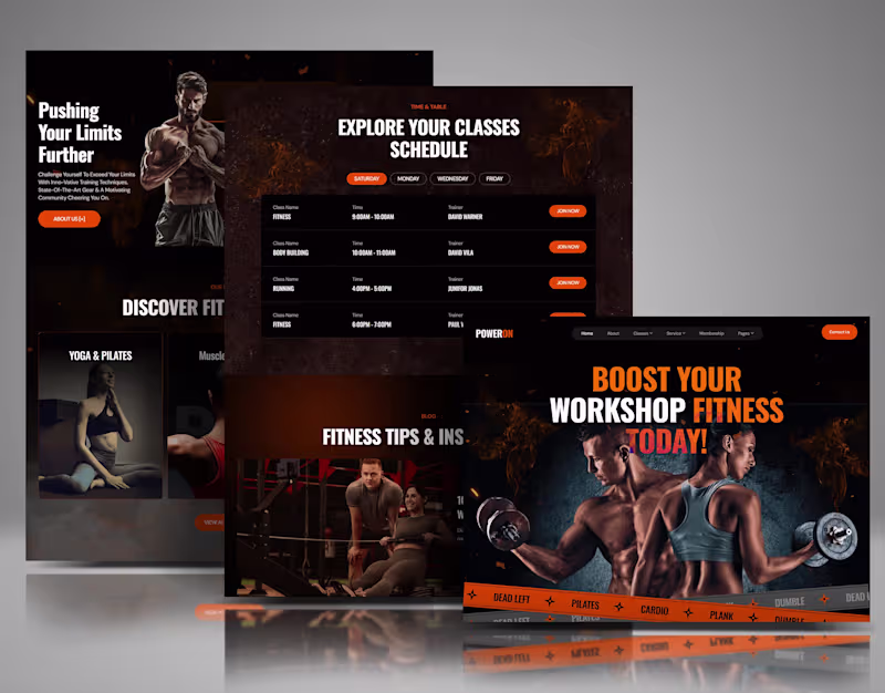 Cover image for Fitness Website | WordPress Website Design