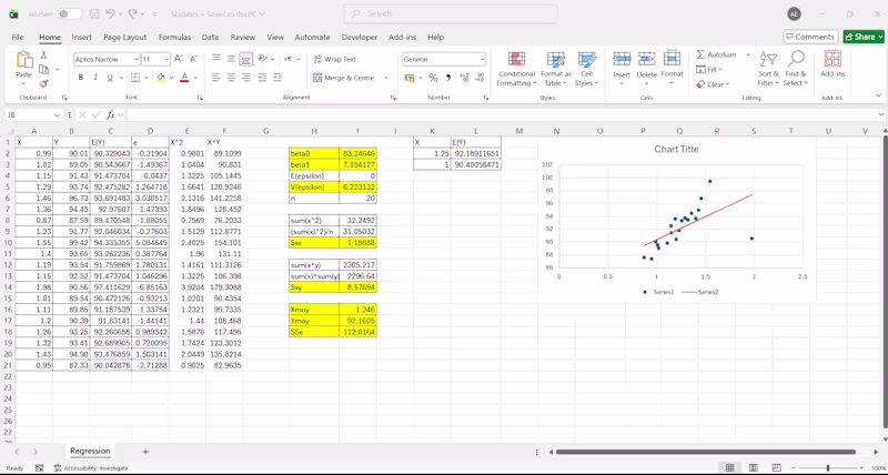 Cover image for Linear Regression study in Excel