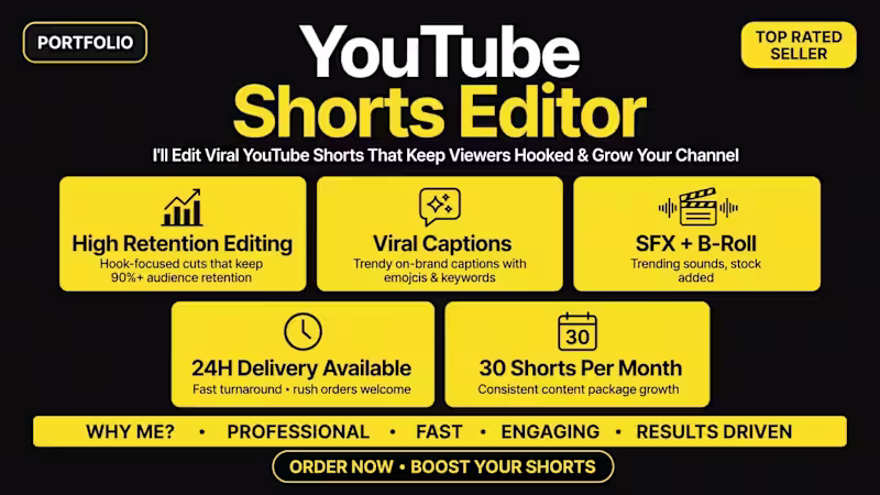 Cover image for Viral YouTube Shorts Editing - High Retention & Viral Captions