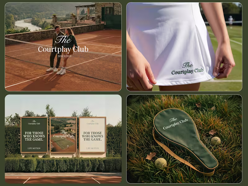 Cover image for The Courtplay Club Brand Identity & Visual System