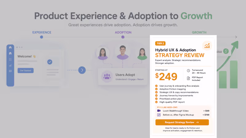 Cover image for Tier 2: Hybrid UX & Adoption Strategy Review