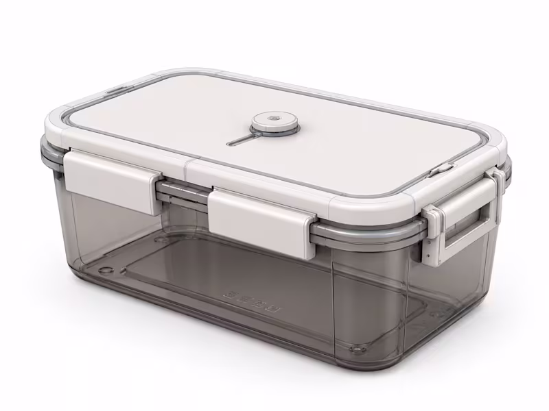 Cover image for Food storage container Solidworks CAD