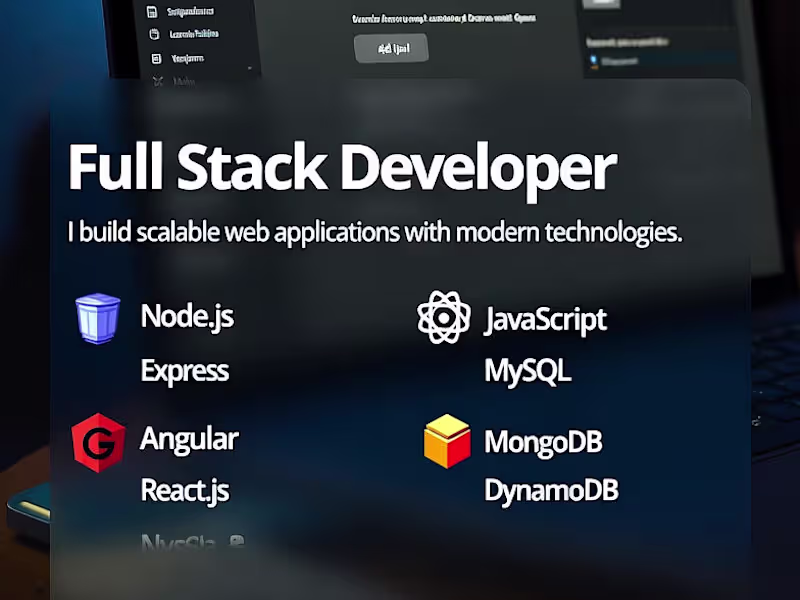 Cover image for Full Stack Developer | React.js & Node.js Expert