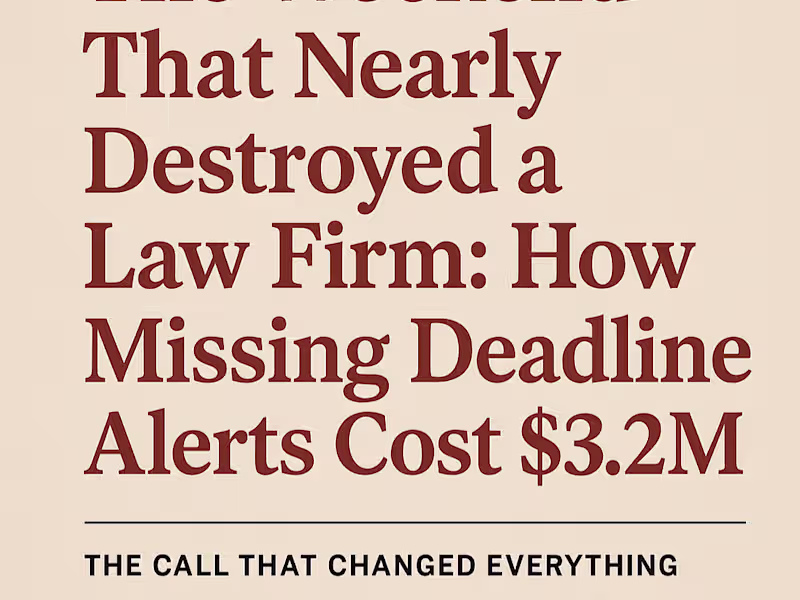 Cover image for The Weekend That Nearly Destroyed A Law Firm