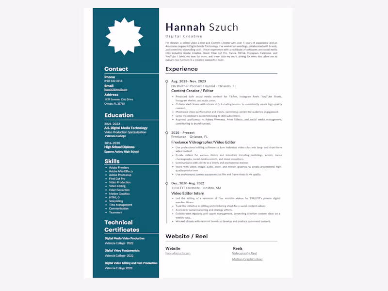 Cover image for Resume