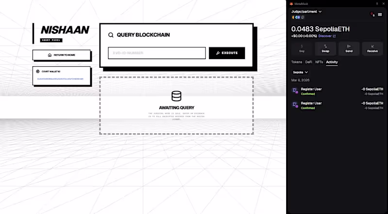 Cover image for NISHAAN is a decentralized evidence