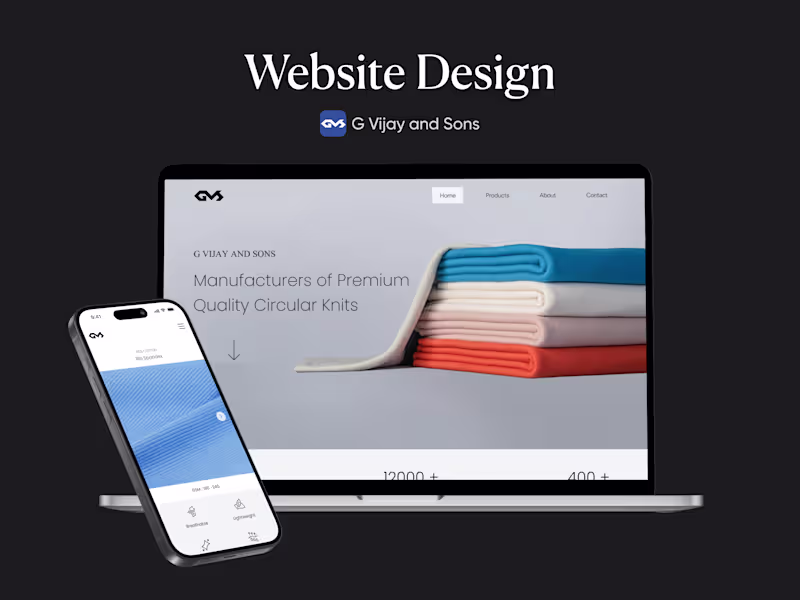 Cover image for G Vijay and Sons - Website Design
