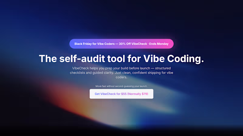 Cover image for The Official VibeCheck Funnel Site