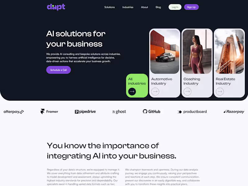 Cover image for UXUI for AI Agency 