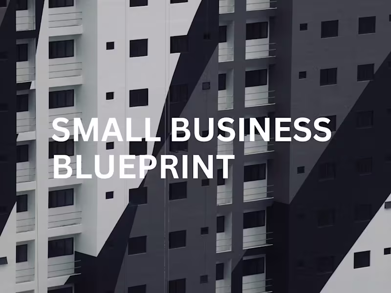 Cover image for One Page Business Plan Blueprint