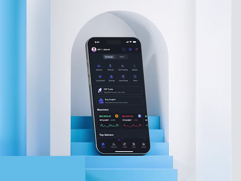 Cover image for Enhanced Usability in Web3 App: Crypto Exchange Homepage Red...