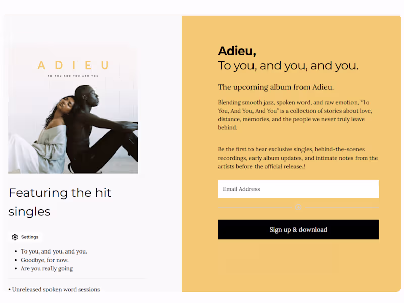 Cover image for I Will Create a Landing Page in Kit to Grow Your Email List
