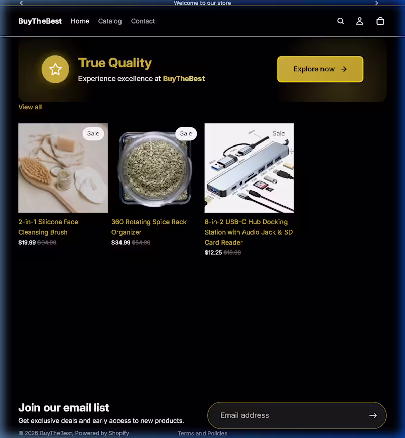 Cover image for Shopify store, fully automated.