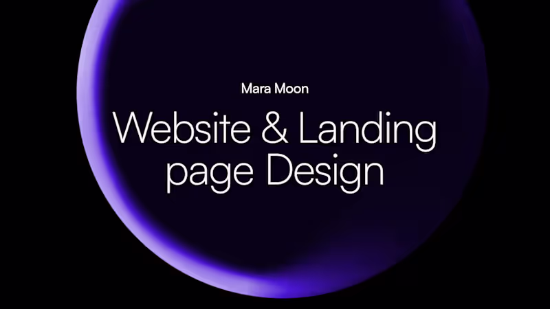 Cover image for Website and Landing page design