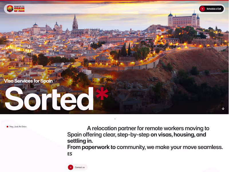 Cover image for Visa Services Website Design in Framer