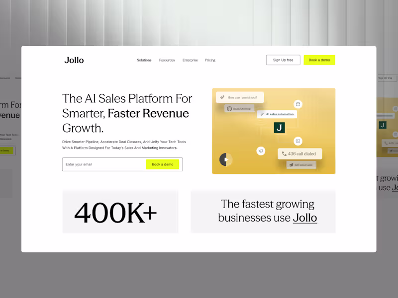 Cover image for Jollo is an AI-powered B2B