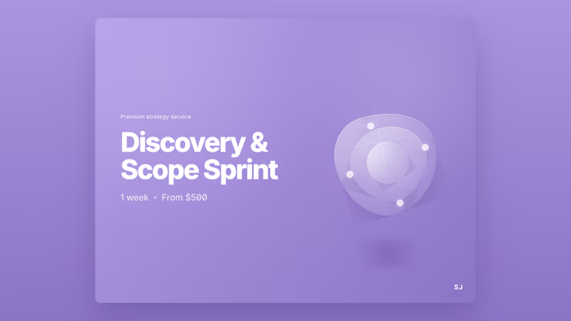 Cover image for Discovery & Scope Sprint