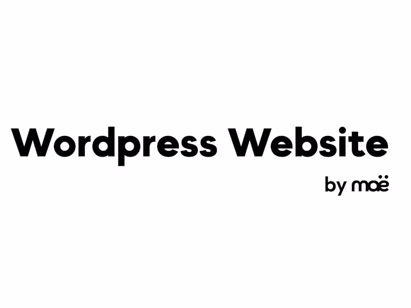 Cover image for Custom WordPress Website Design