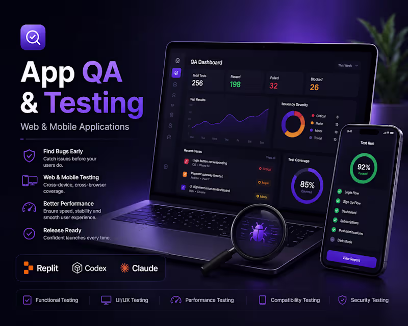 Cover image for App QA & Testing Service