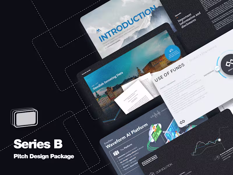Cover image for Series B Pitch Deck Design Package