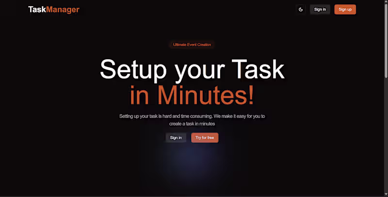 Cover image for Full-Stack Task & Event Management System