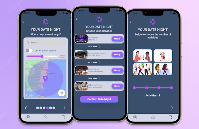 Cover image for Date Night Date Night, a social networking app, connects you...