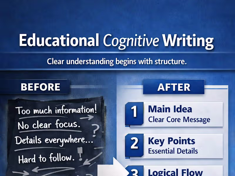 Cover image for Educational Cognitive Writing
I turn unstructured