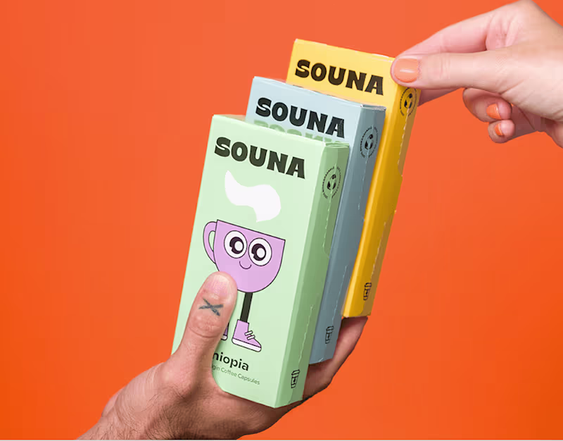 Cover image for Brand Identity + Package Design - Souna Capsules