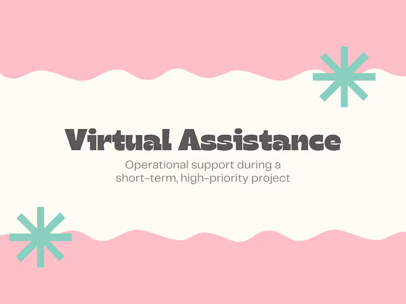 Cover image for Virtual Assistance for Sales & Business Development Consultant