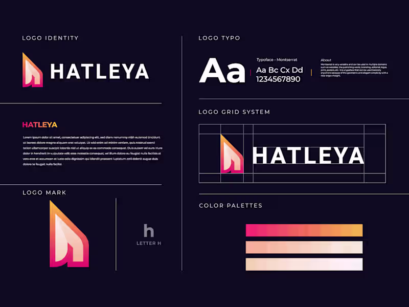Cover image for Hatleya Logo and Branding Design