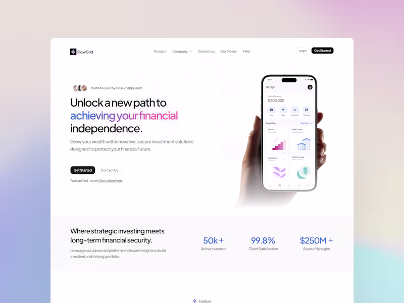 Cover image for FlowGrid Financial Template Development