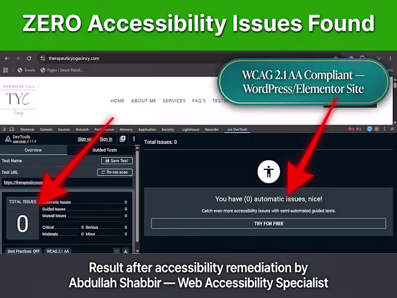 Cover image for WCAG 2.1 AA Remediation —