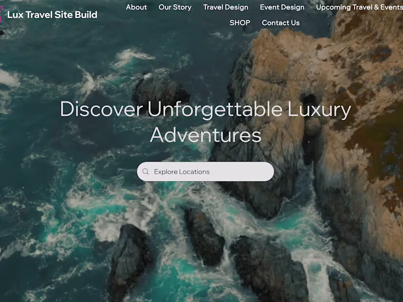 Cover image for Luxury Travel Site
