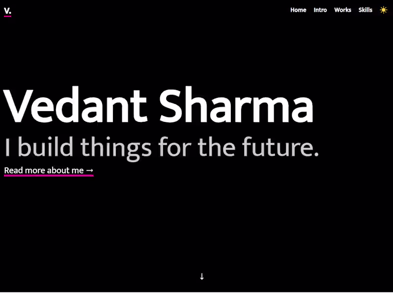 Cover image for Vedant Sharma