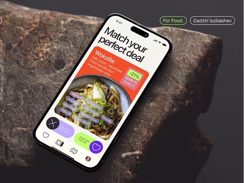Cover image for ForFood – Mobile App Design