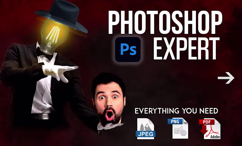Cover image for I will do any Photoshop Editing and object remove from image