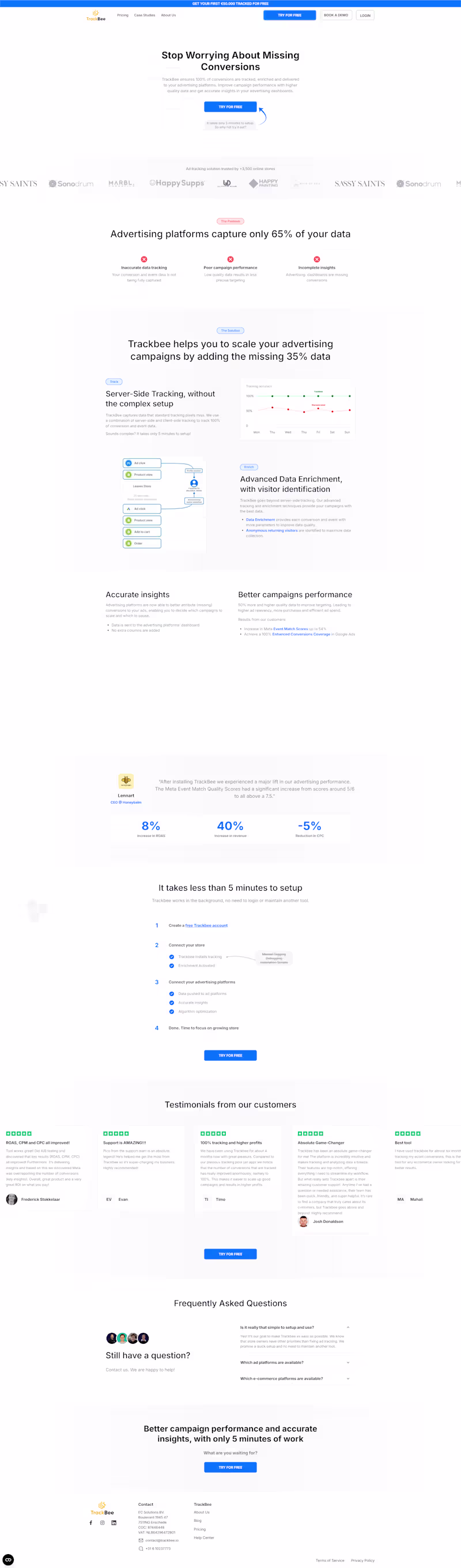 Cover image for TrackBee - Webflow Development